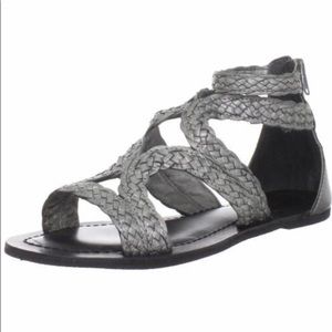 Matisse Tulsa Pewter, Ankle Strap Sandals Sz 7 NWB